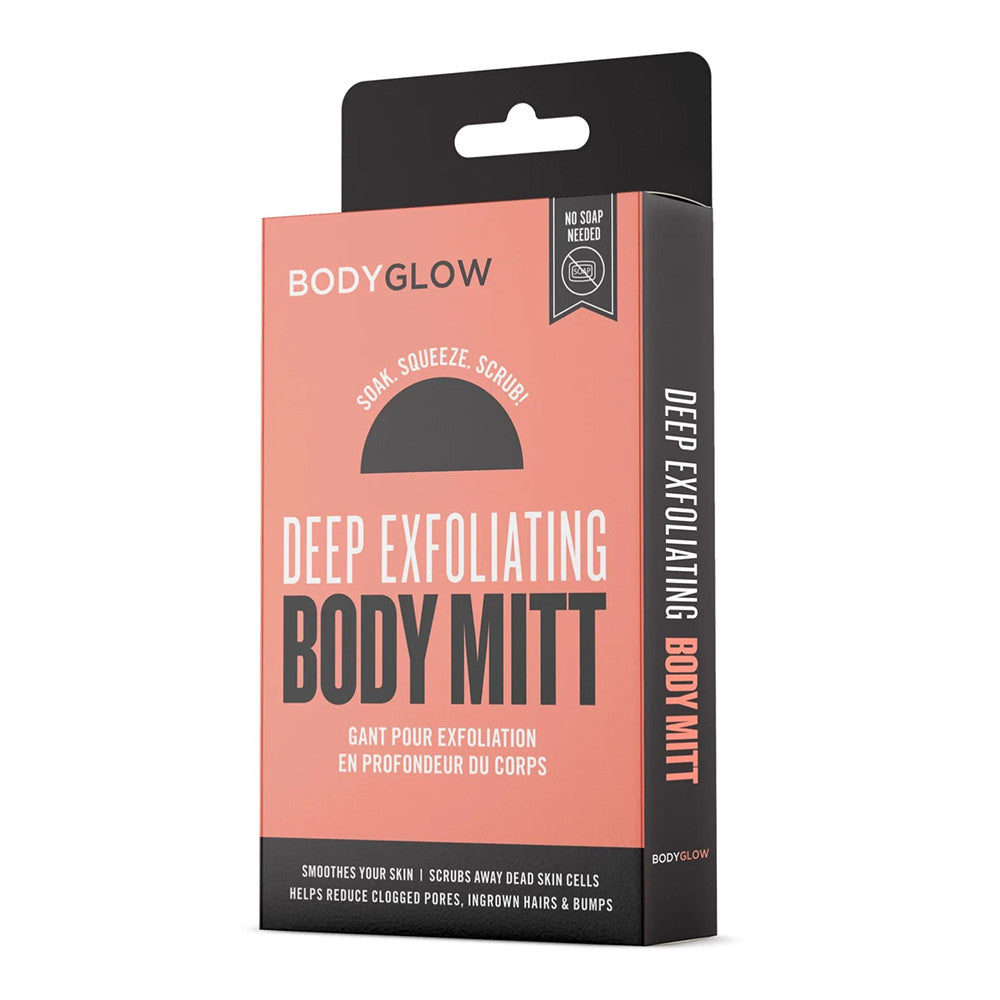 Body Glow Beauty Deep Exfoliating Body Mitt, Body Glow Scrub, 1 Ea